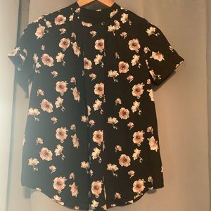 SIENNA SKY Black Blouse with floral print